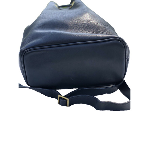 Dooney And Bourke Black Leather Drawstring Bag USA Bucket Crossbody Bag B000538 - Picture 8 of 9